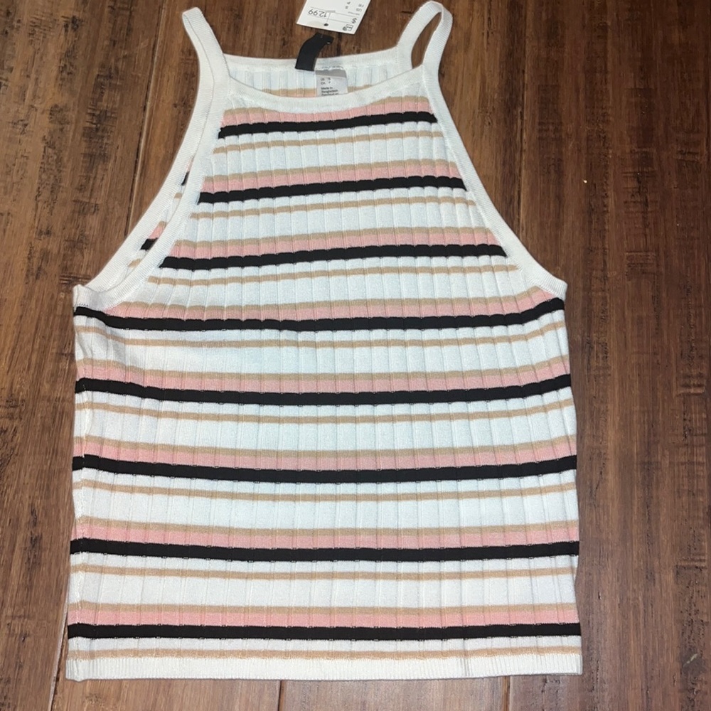 Never worn striped tank top